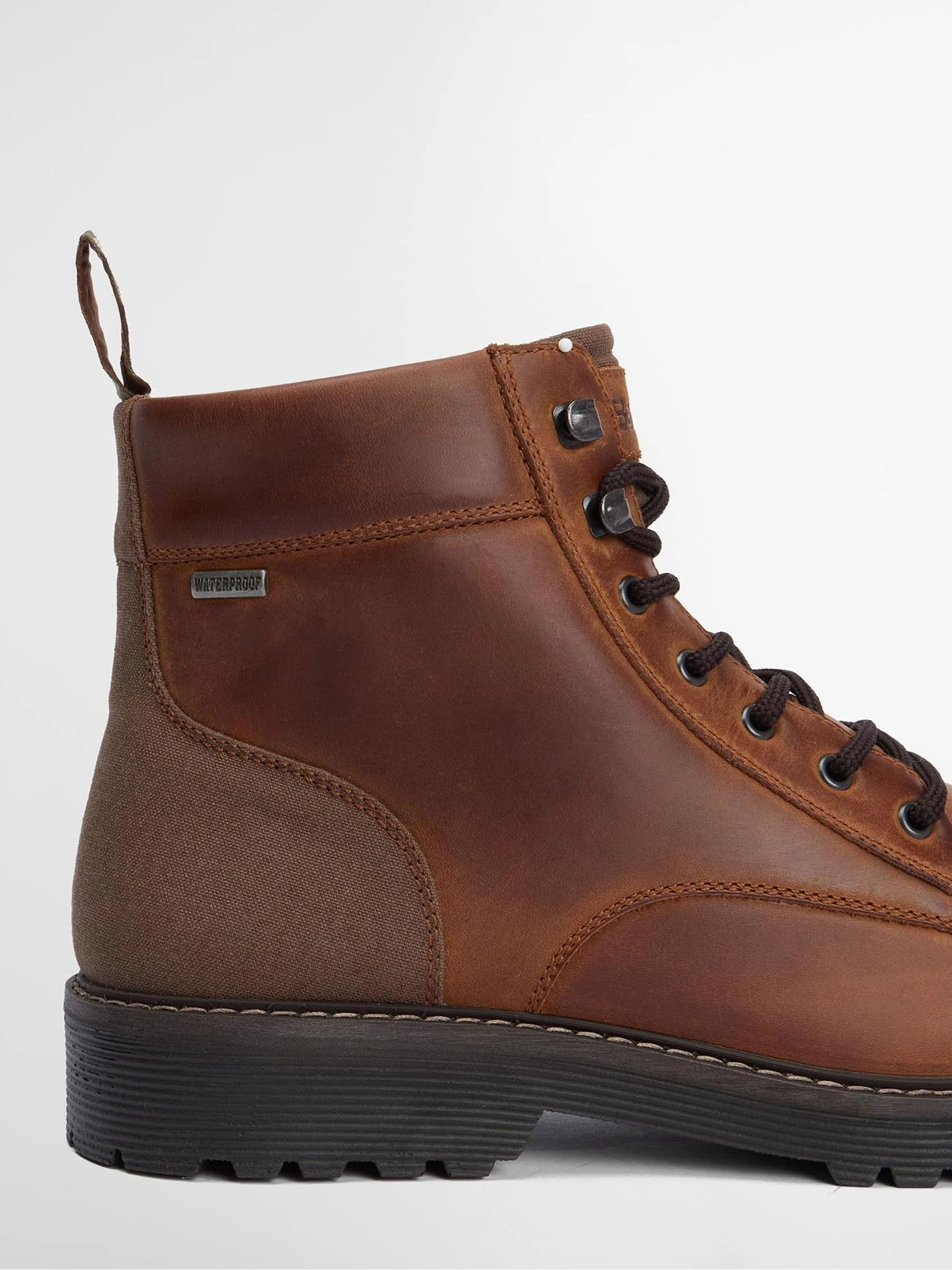 Bruin - Barbour® Harrison Leather Lace Up Boot