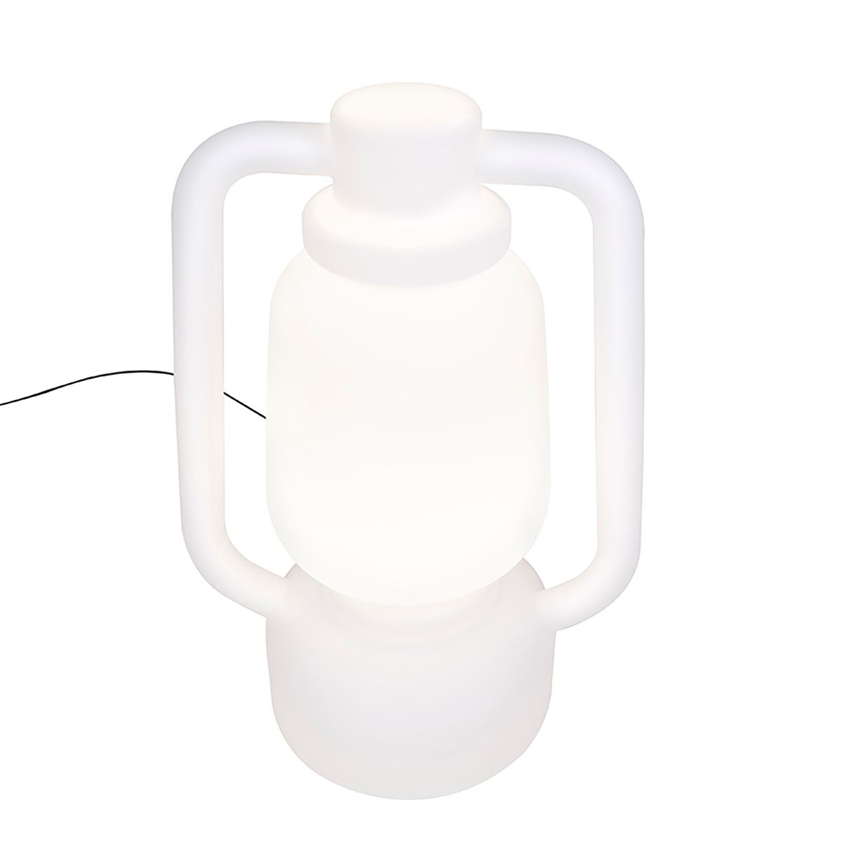 Smart vloerlamp wit 110 cm incl. Wifi G95 - Storm Extra Large