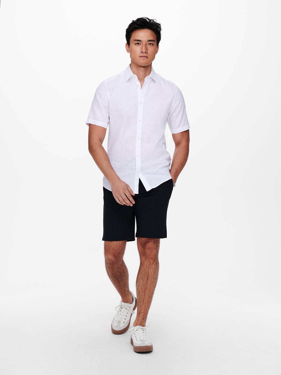 ONLY & Sons  Caiden Solid Linen Shirt
