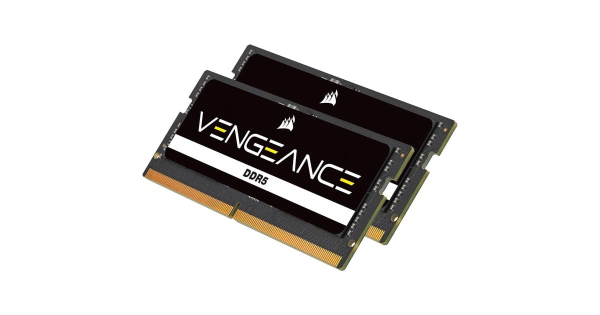 Corsair64 GB DDR5-5600 (2x 32 GB) Kit laptopgeheugen  (Zwart, Vengeance)