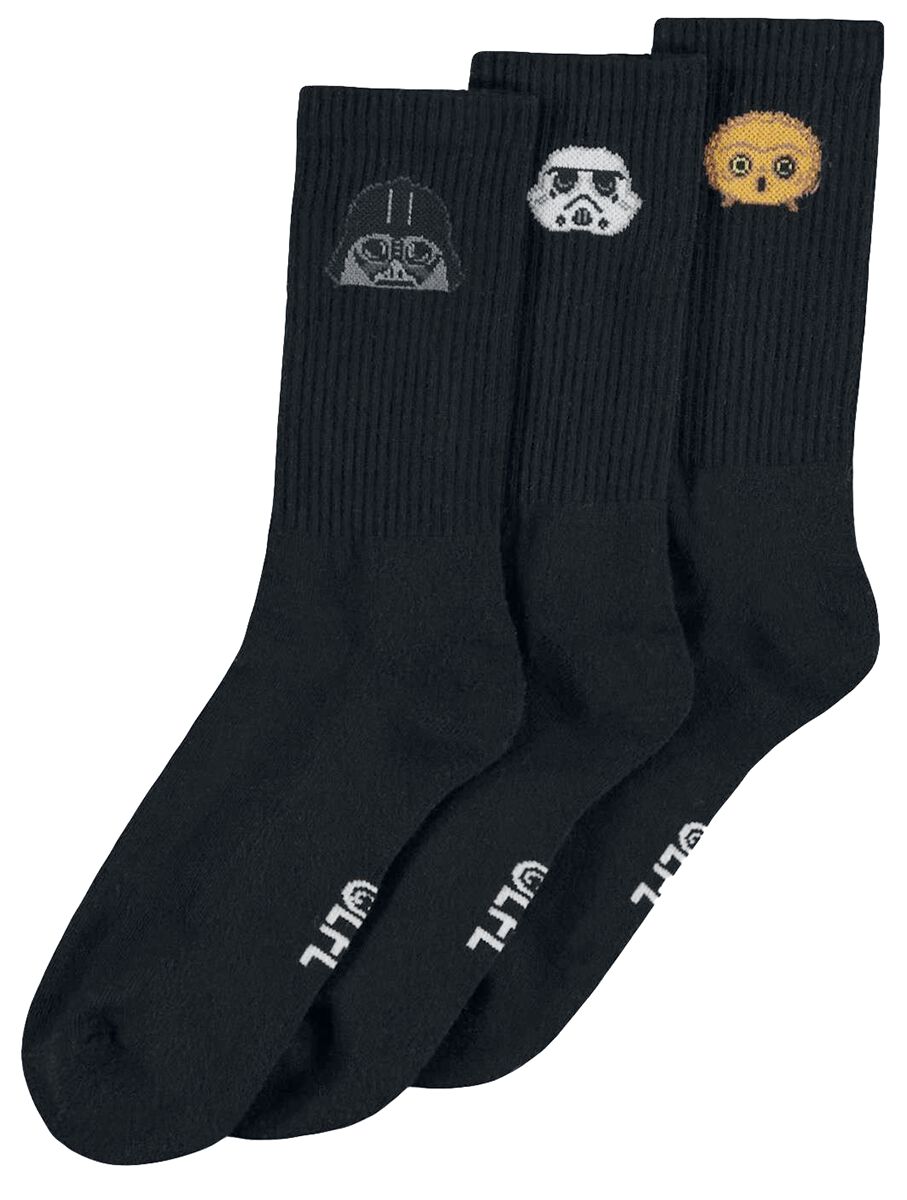 Dark Vador - Stormtrooper - C3PO | Star Wars Chaussettes