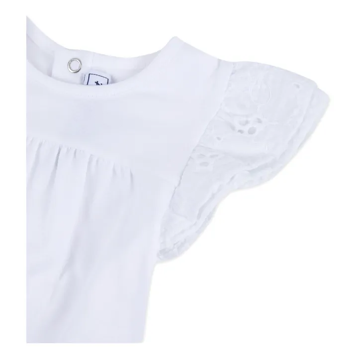 Tartine et Chocolat T-Shirt Broderie Anglaise | Blanc