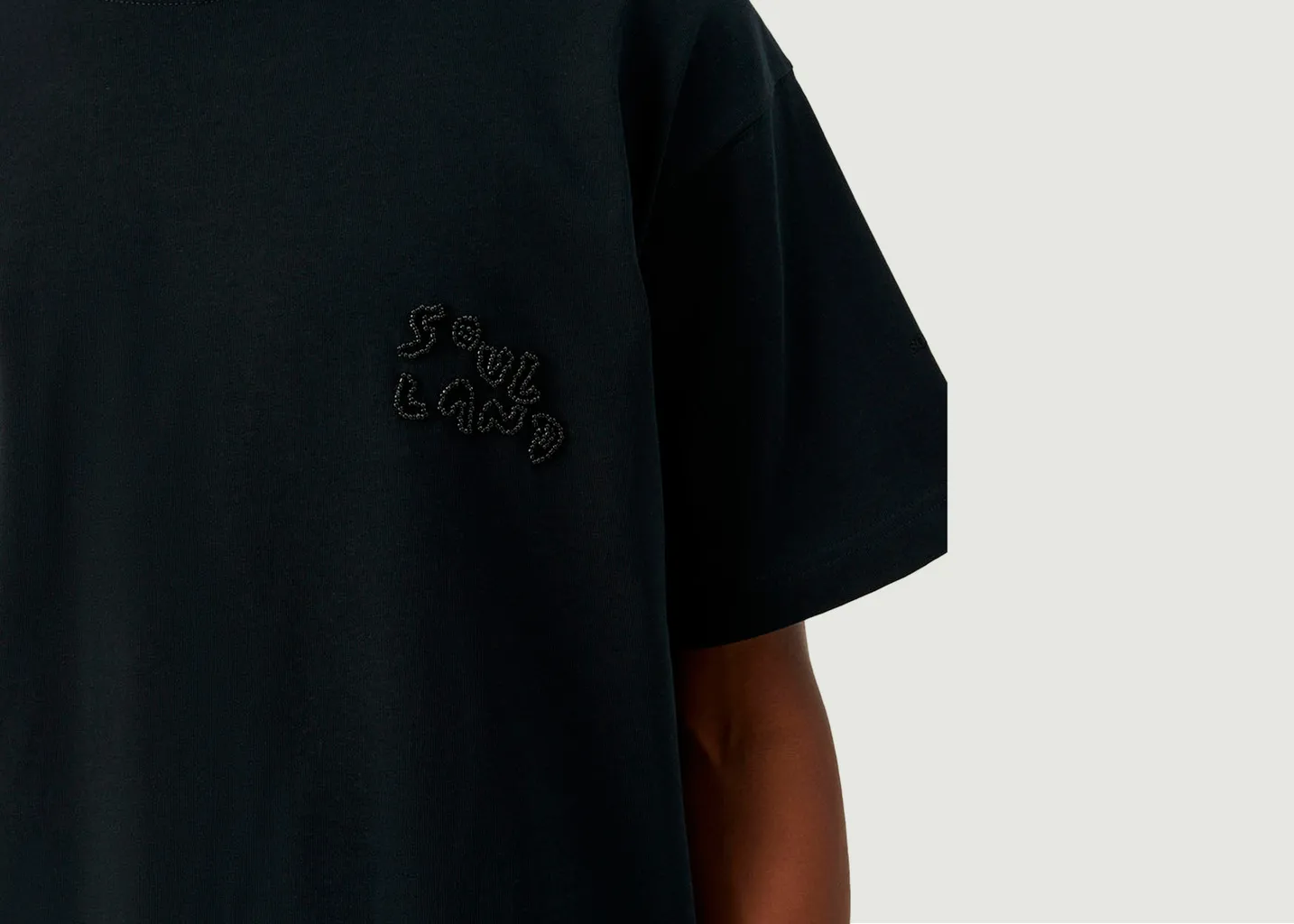 T-shirt Kai Beaded logo soulland