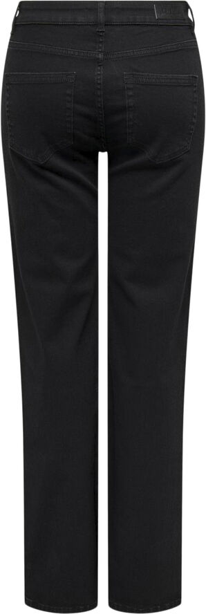 ONLY ONLBLUSH MID STRAIGHT DNM REA2343 N Black denim