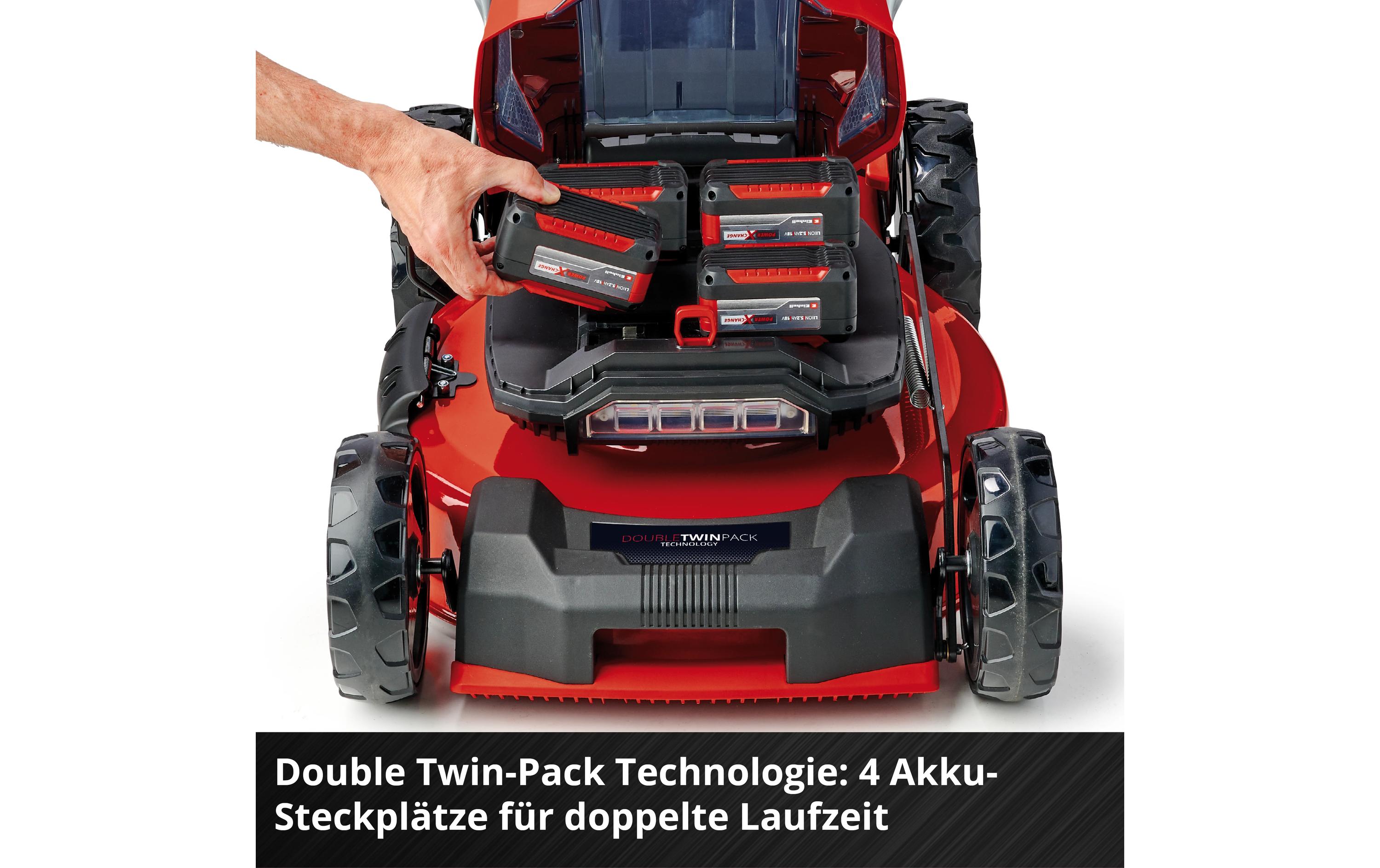 Akku-Rasenmäher GP-CM 36/52 S Li BL Kit, 4 x 5.2Ah<br>Einhell Akku-Rasenmäher für perfekt gepflegte Rasenflächen im heimischen Garten