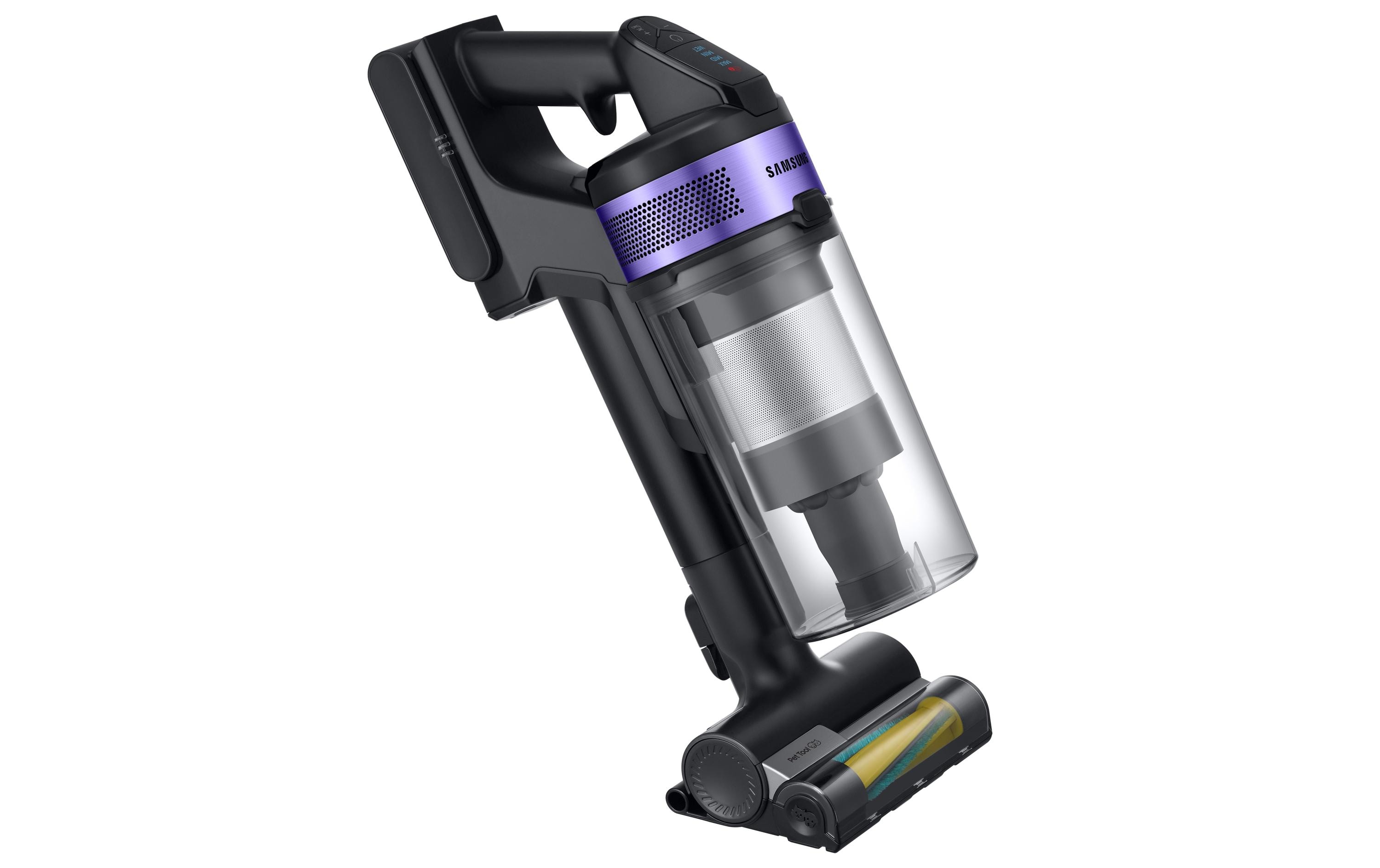 Akku-Hand- und Stielsauger Jet 75 Multi Schwarz/Violett<br>Kabelloser Akkustaubsauger mit Wandhalterung