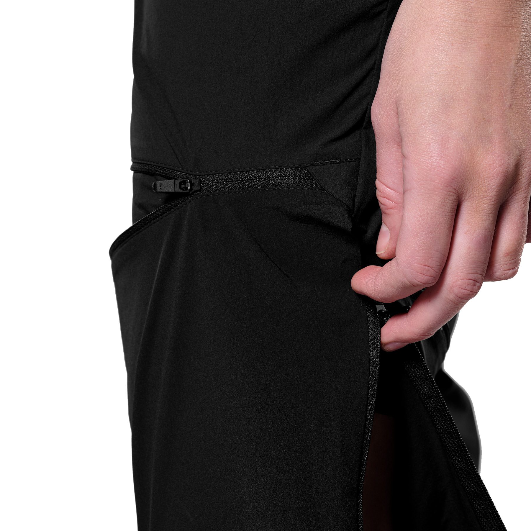 SALEWA Puez Talvena DST Zip-Off Softshellhose Damen black out