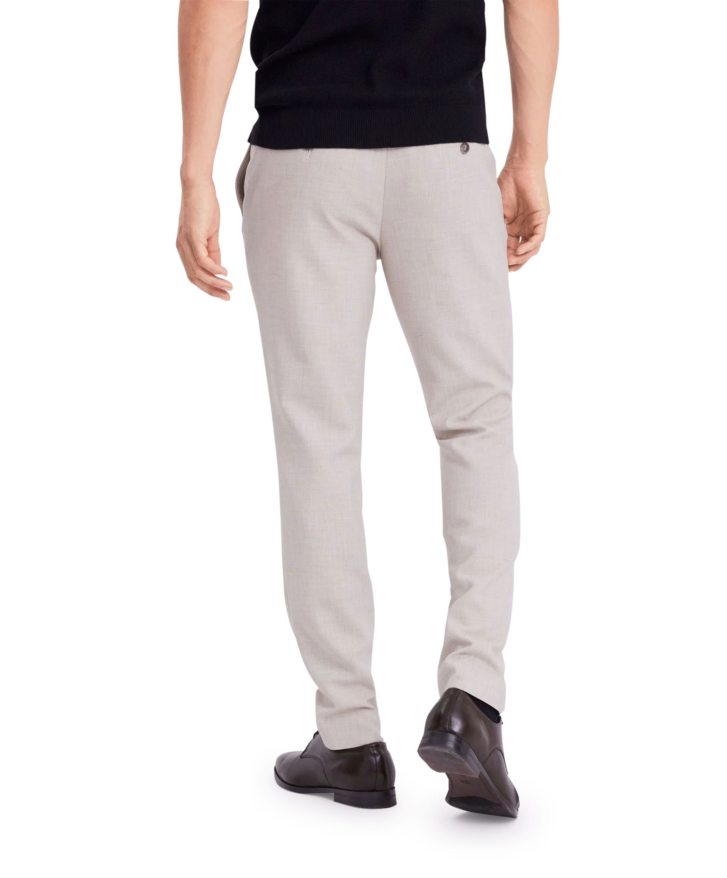 Plain JOSHPL 085 SILVER SAND MELANGE heren broek beige
