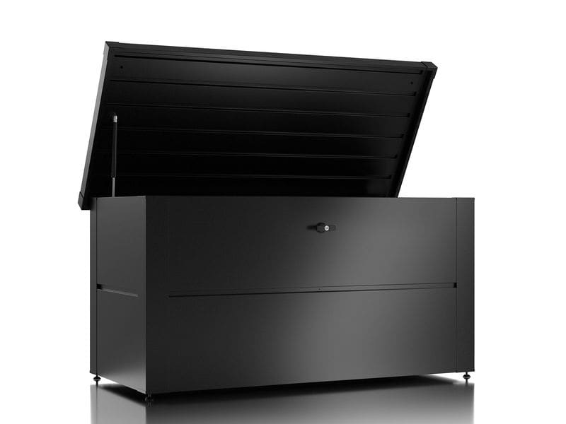 Colibri Gartenbox S mit Schloss, 135 x 65 x 73 cm, Anthrazi Aufbewahrungsbox für den Garten