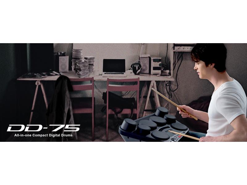 Yamaha E-Drum DD-75 Transportables und kompaktes All-in-One-Digital-Drumset