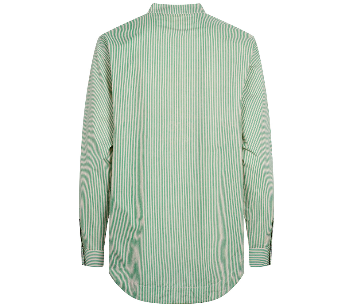 Tagan W, Skjorte - Mint Leaf Stripes
