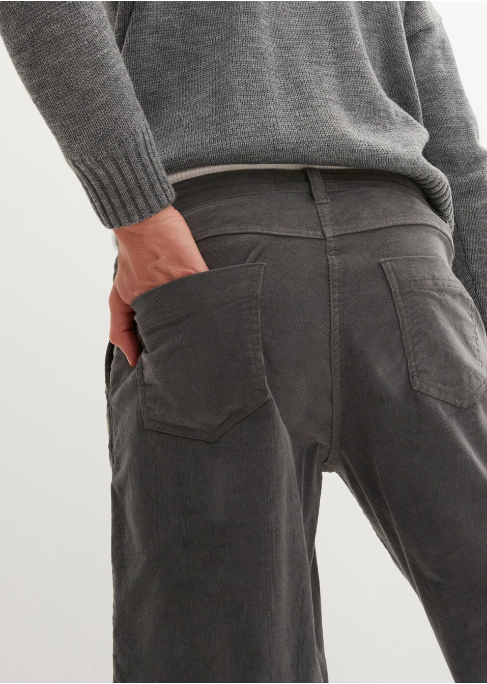 Pantalon velours côtelé Balloon-Fit
