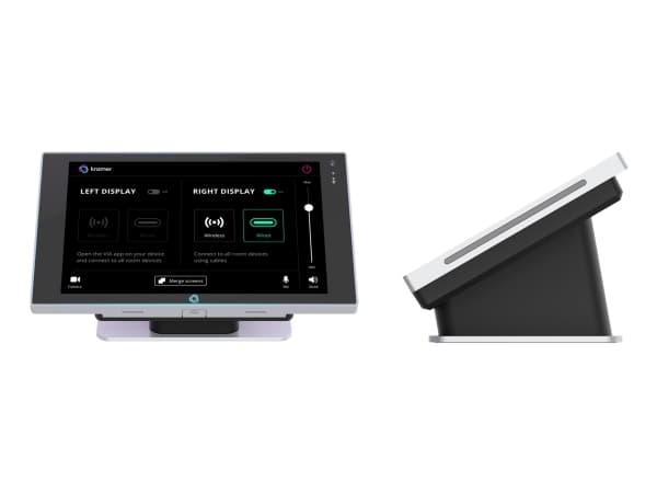 Kramer KT-208 - Berøringspanel - med kamera - 8 inch, wall and table mount - trådløs, kablet - Bluetooth 5.0, 802.11a/b/g/n/ac/ax - 10/100/1000 Ether