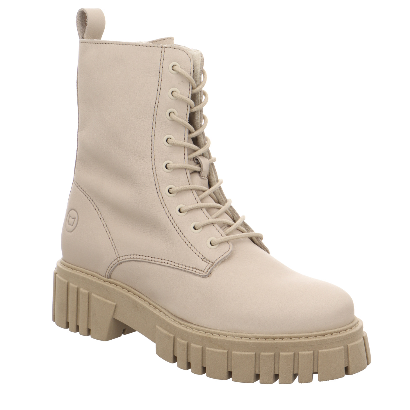 Schnürboots beige