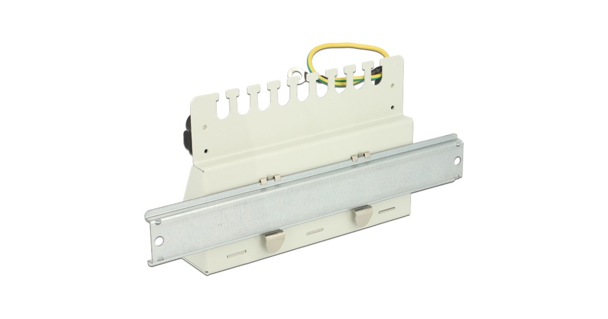 DeLOCKKeystone Desktop Patch Panel 12 Port patchpaneel  (Wit)