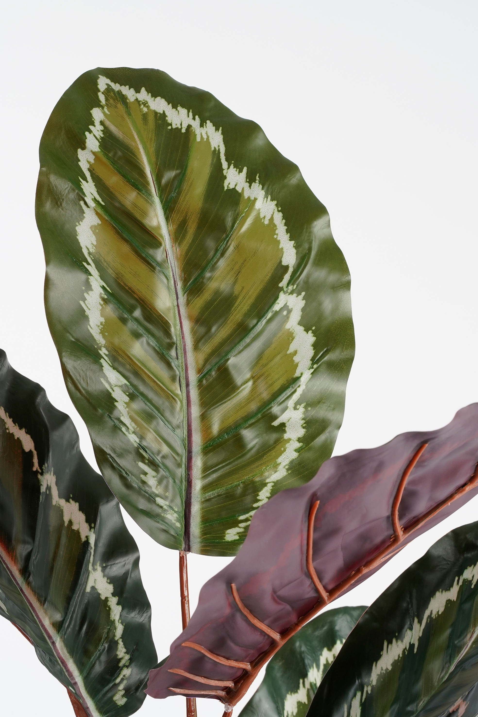 Calathea roseopicta artificielle en pot vert h90