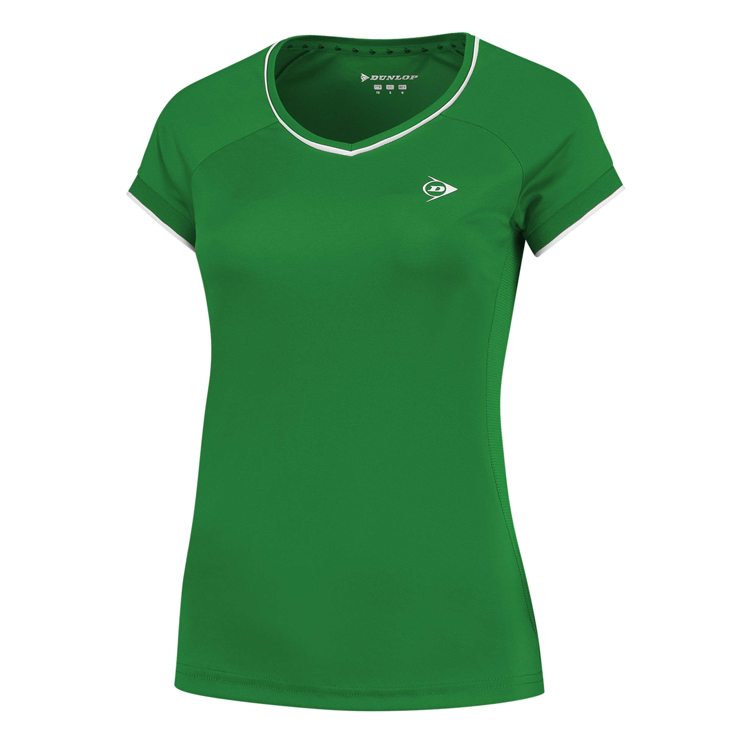 Dunlop Crew T-shirt Filles - Vert , Blanc