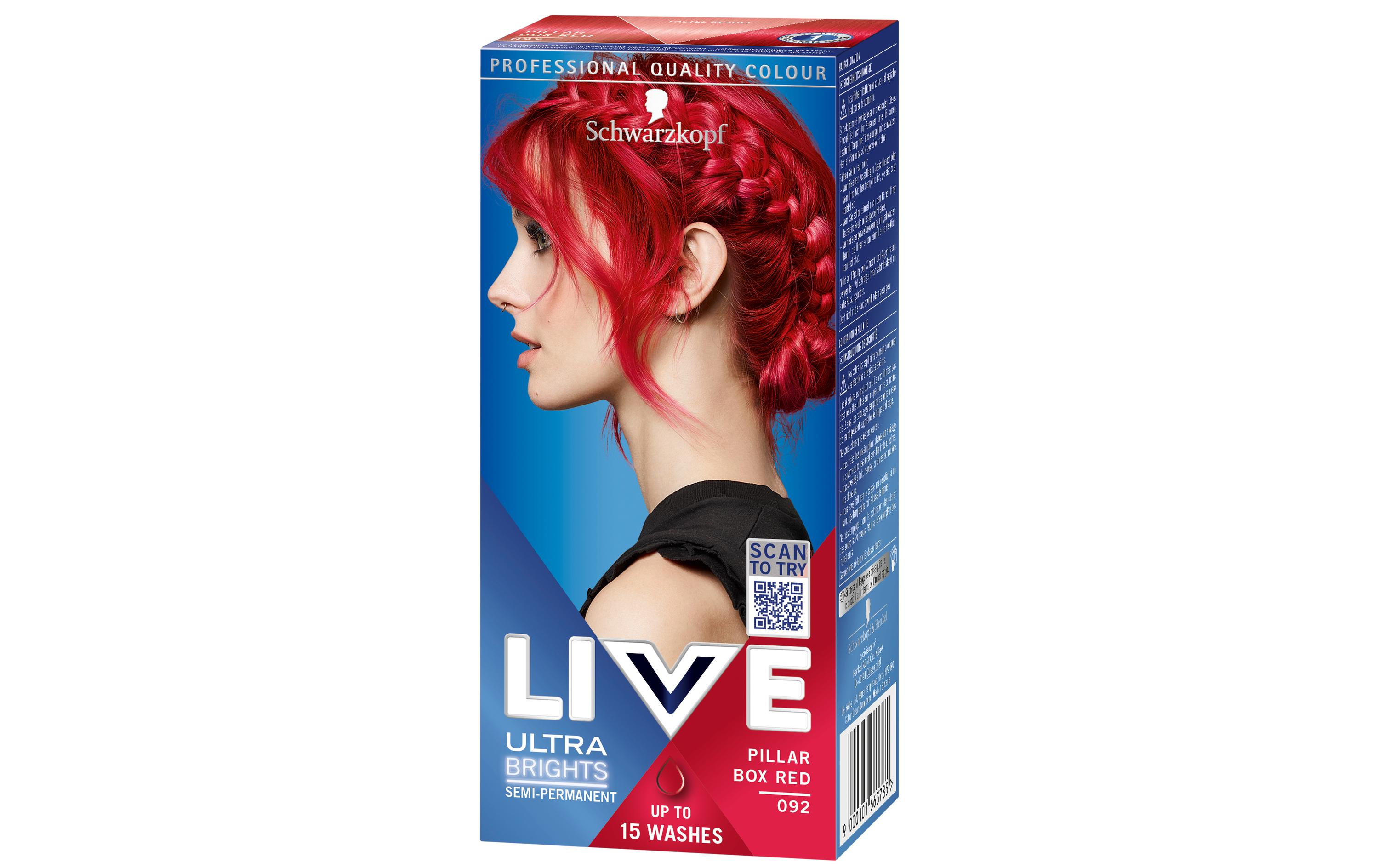 Haarcoloration Ultra Brights 092 Pilar Box RedIntensive oder Pastelle Haarfarbe je nach Wahl