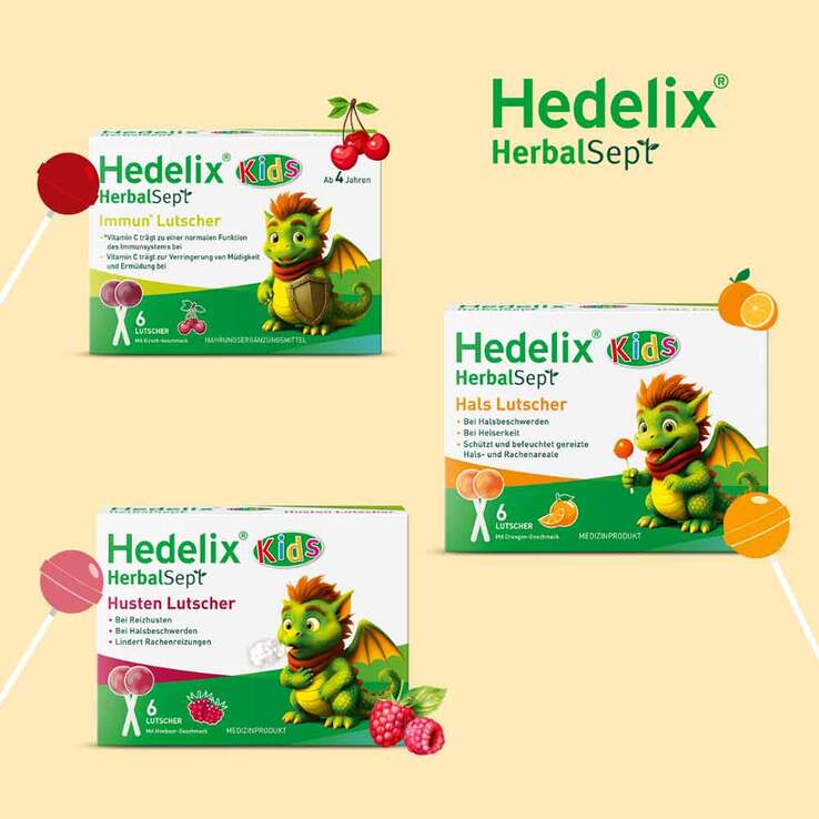 Hedelix Herbalsept Hals Lutscher Kids, 6 St