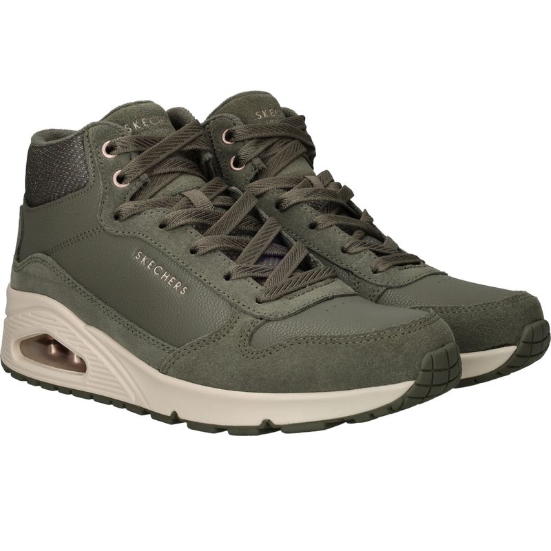 Skechers Uno Veterschoenen Groen Dames