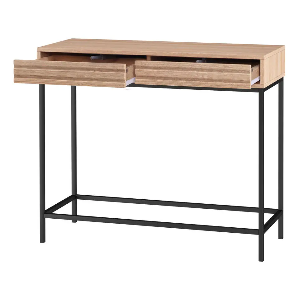 Celine - Consoletafel met 2 laden eiken spaanplaat