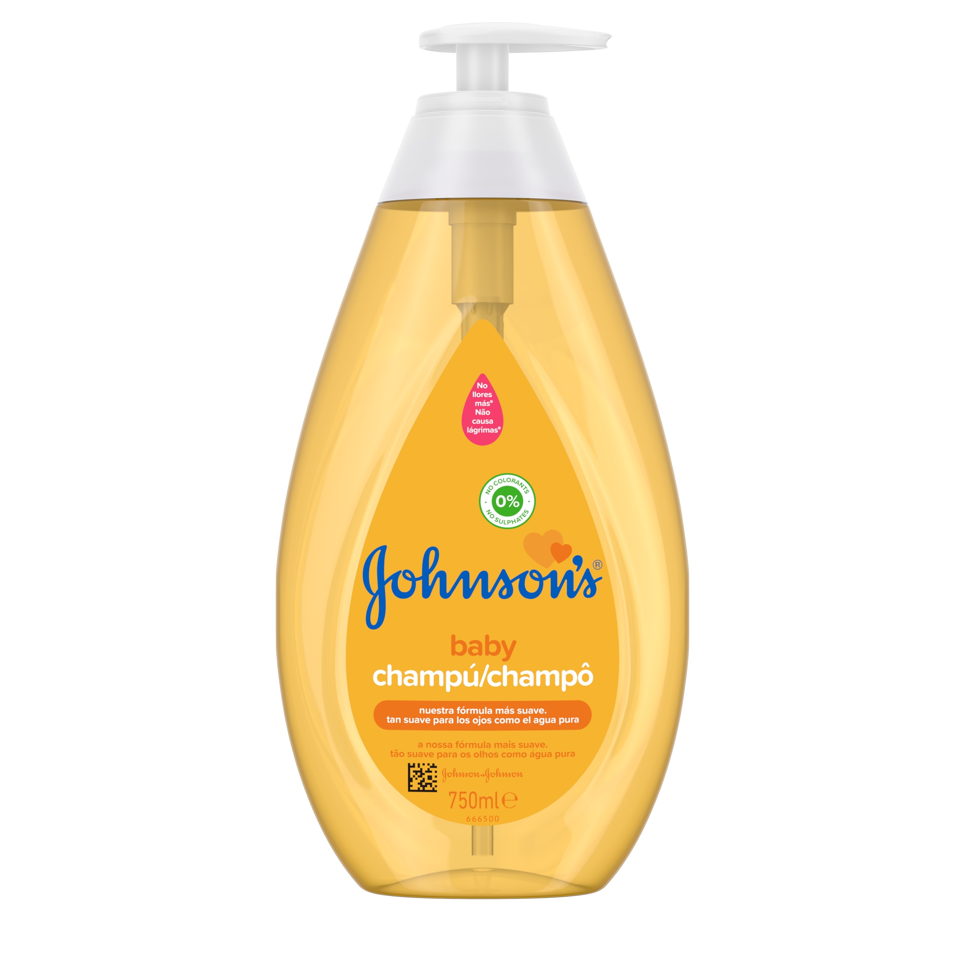 CHAMPÔ JOHNSON'S BABY SUAVE: PUMP 750ML