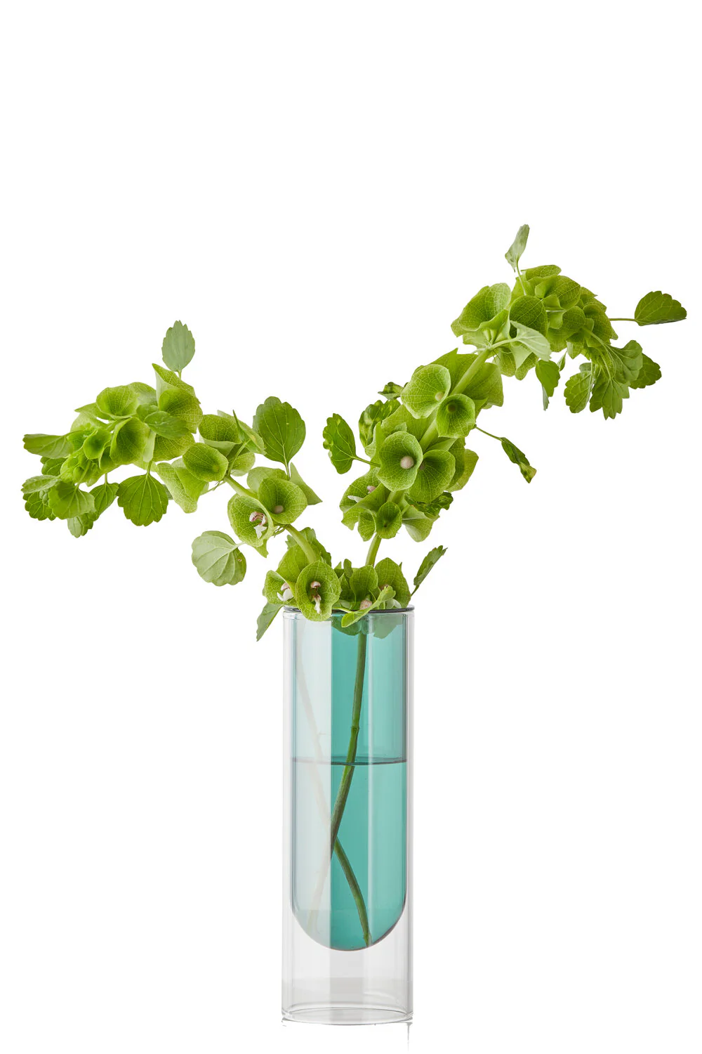 Studio About  Flower tube vase, Cyan - H20 cm.