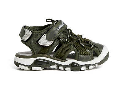 Nordbjørn Safari Blinkende Sandal, Green Khaki