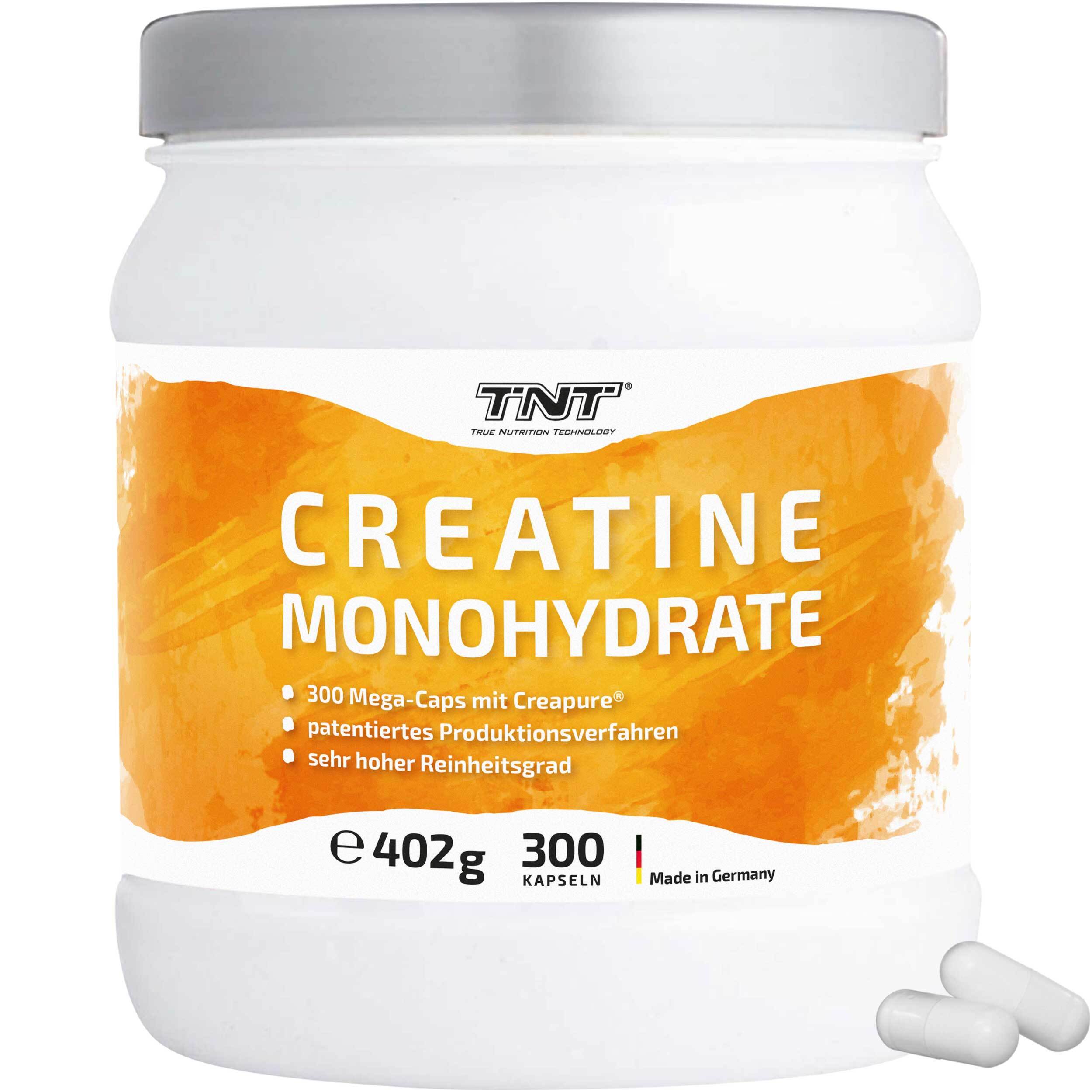 TNT Creatine Monohydrate 300 Kapseln mit Creapure® - Made in Germany