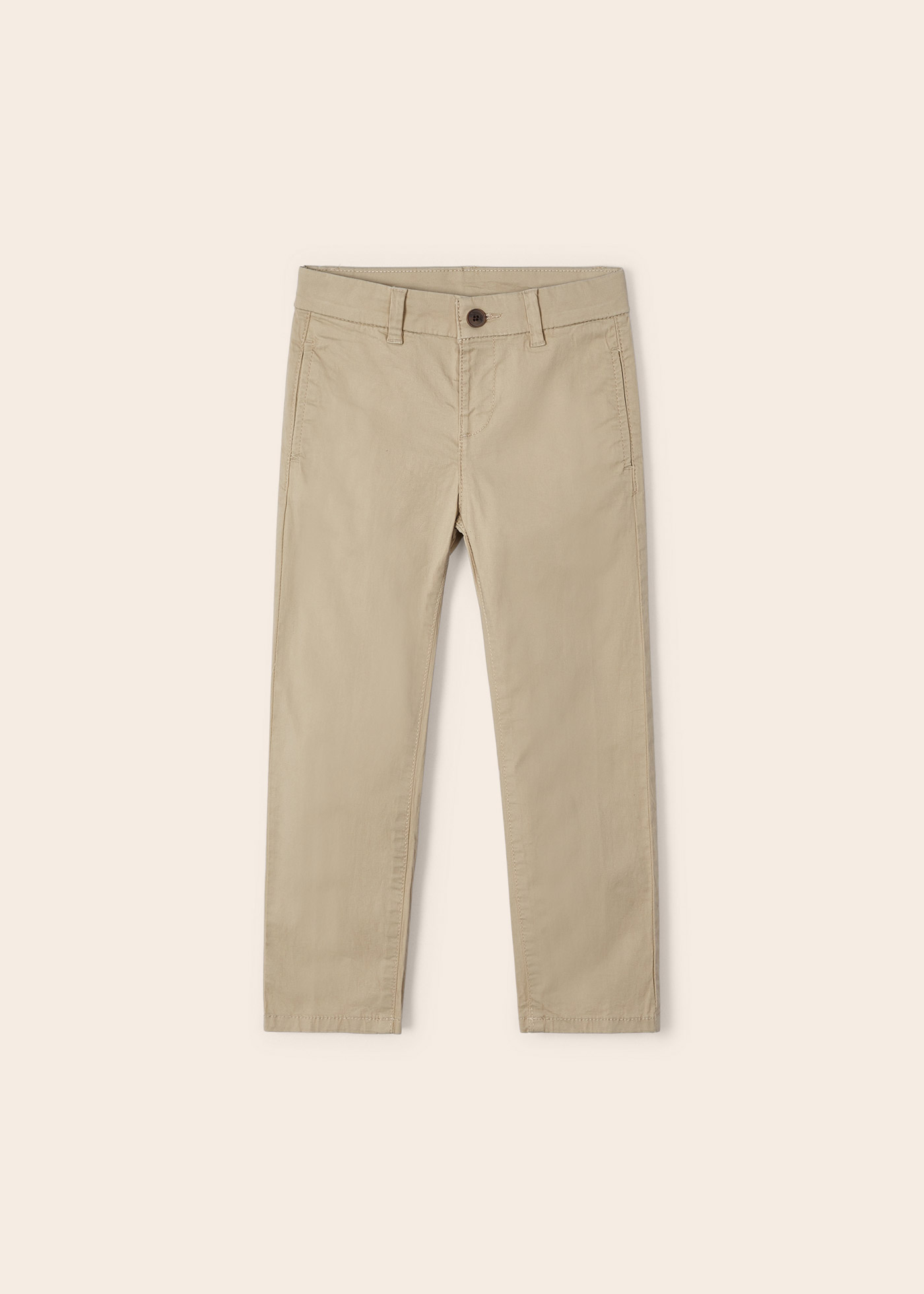 Calças chino de algodão para meninos