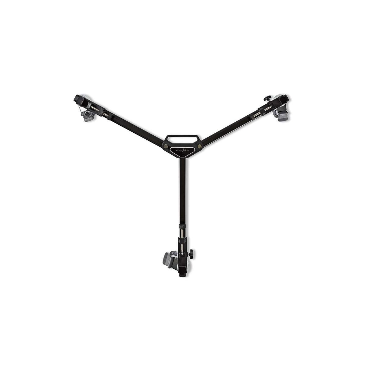 Nedis tripod Dolly | Maksimal lastekapasitet: 20.0 kg | Tripod diameter område: 29.0 mm | Reiseveske inkludert | Benlås | Aluminium | Sort