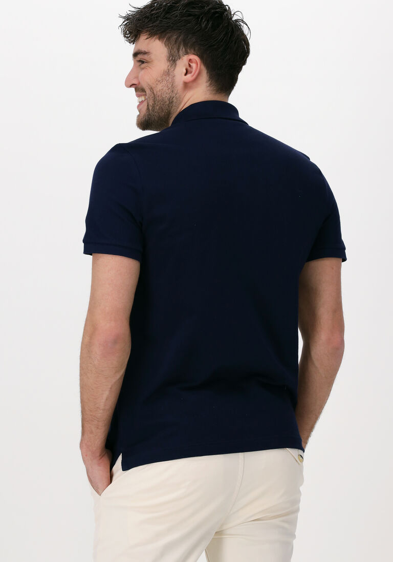 LACOSTE donkerblauwe lacoste polo 1hp3 men's s/s polo 1121