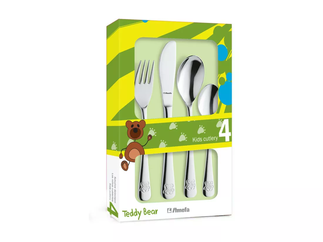 Ourson - Service 4 couverts enfants