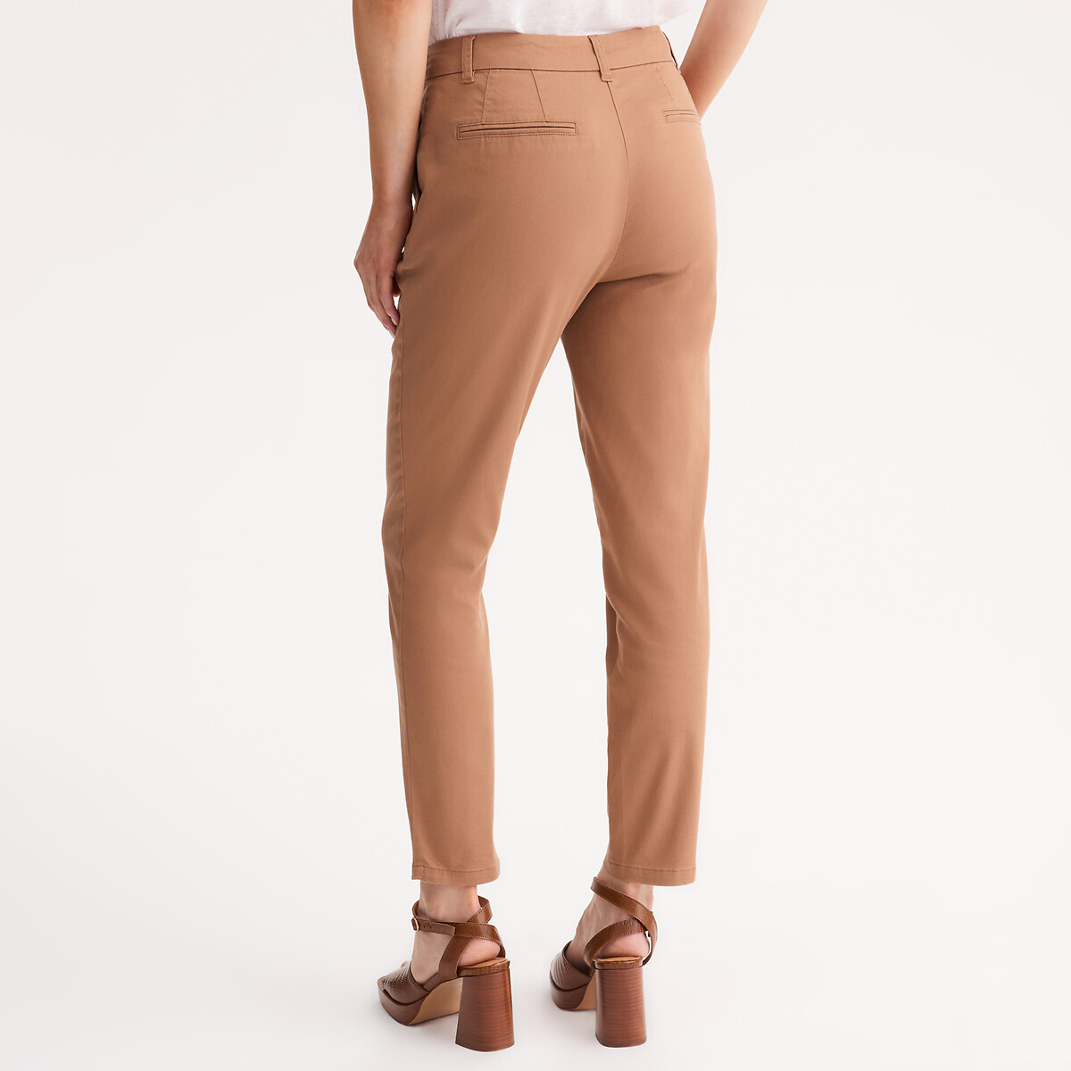ANNE WEYBURN<br>Calça chino direita, esticar keperstof