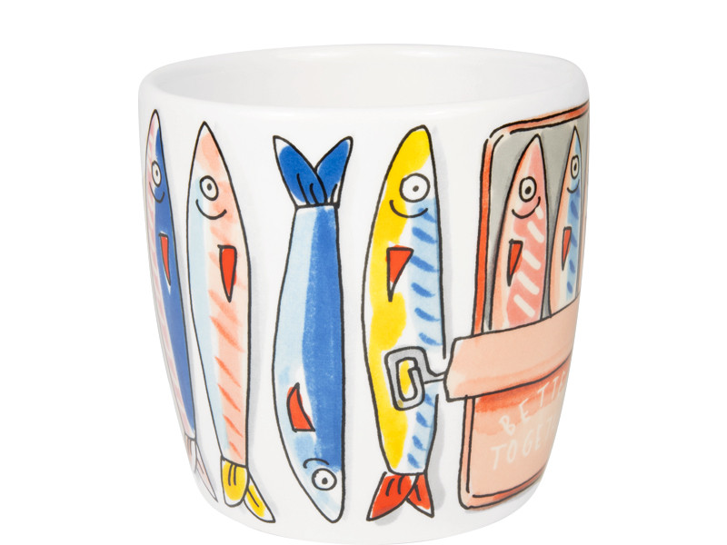 Cappuccinobeker 0,5l La Plage Sardientjes