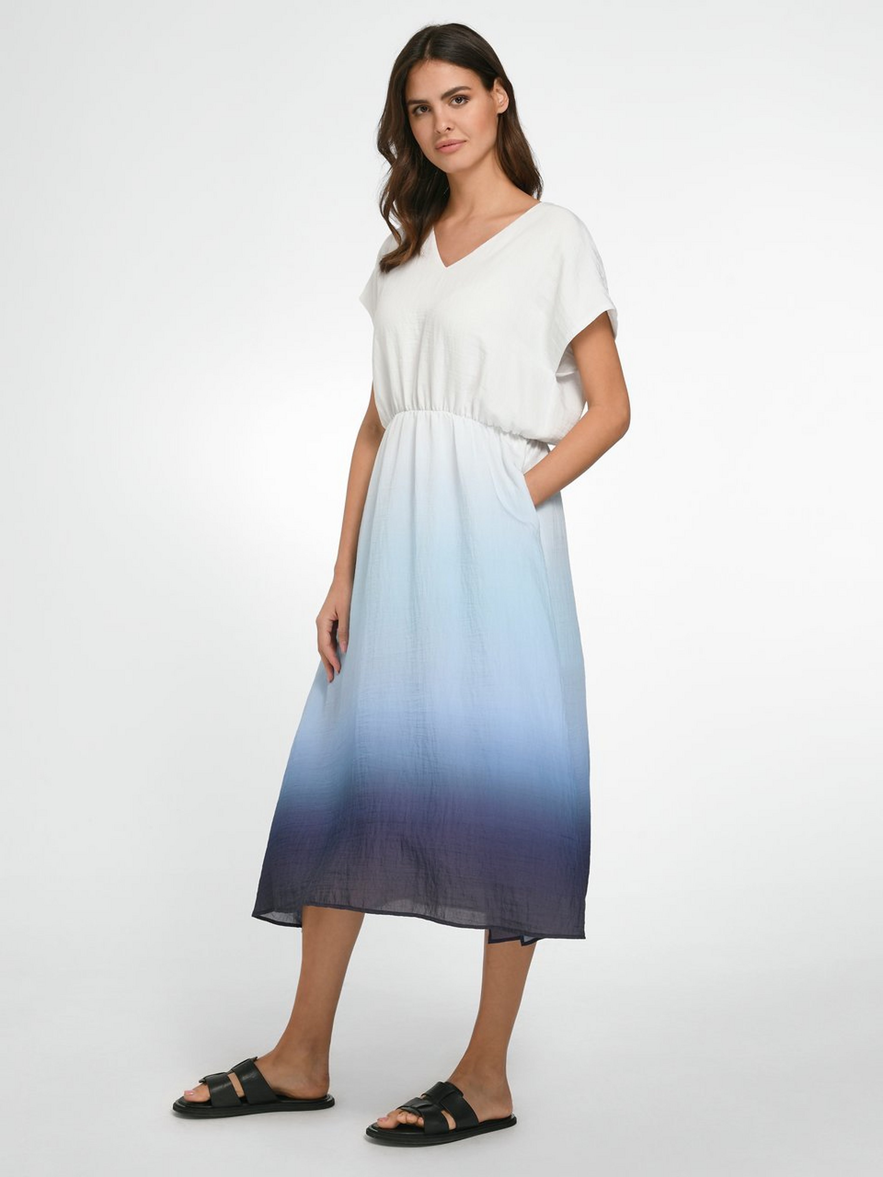 Kleid mit überschnittener Schulter