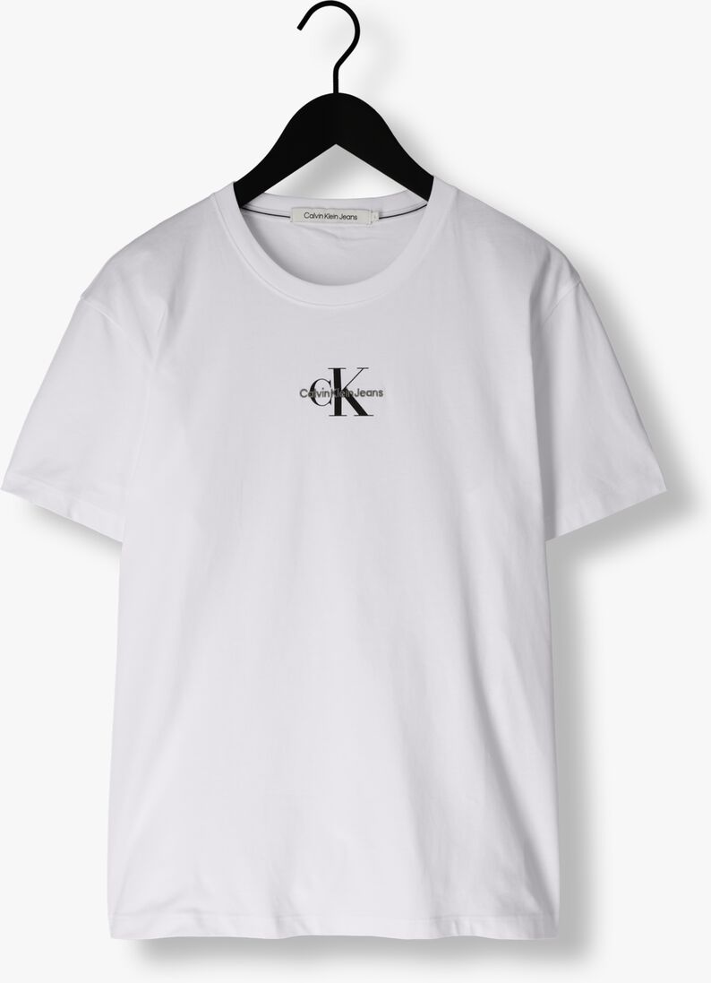 CALVIN KLEIN witte calvin klein t-shirt monologo regular tee