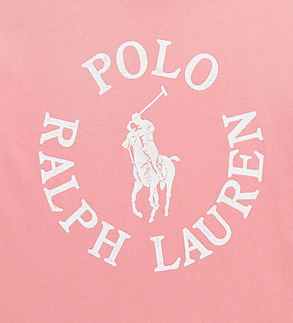 Polo Ralph Lauren T-Shirt - Pink m. Weiß