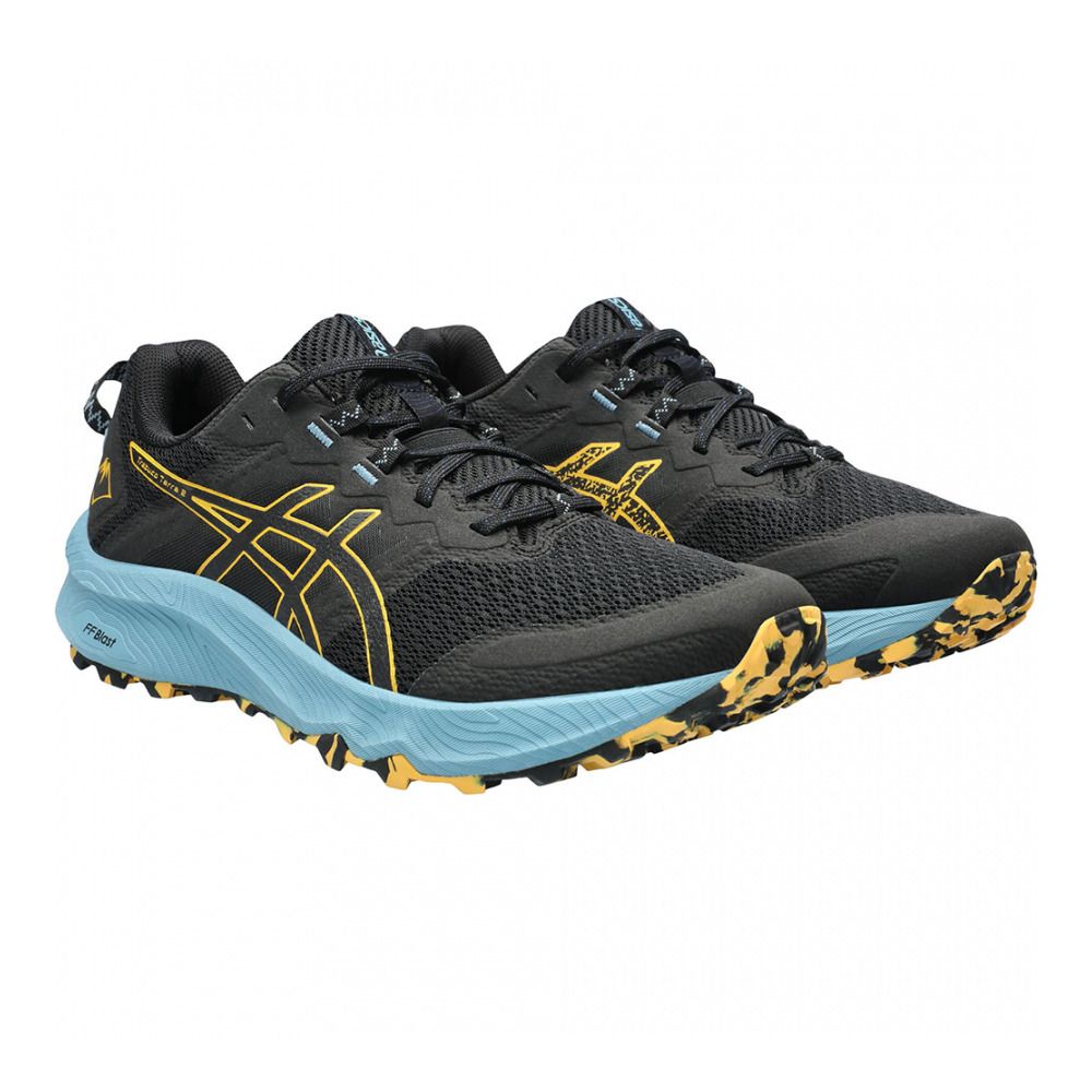 Asics TRABUCO TERRA 2 - Chaussures trail Homme black/honey