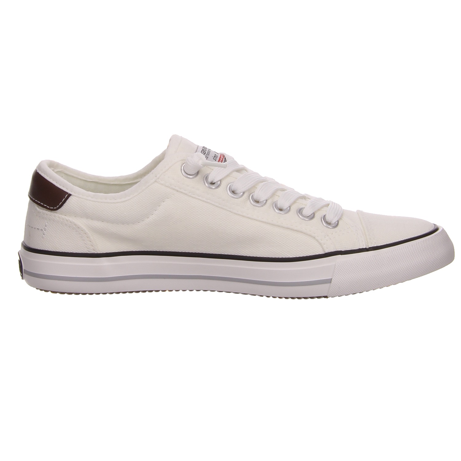 Dockers Schnürhalbschuhe weiß weiss/weiss kombi