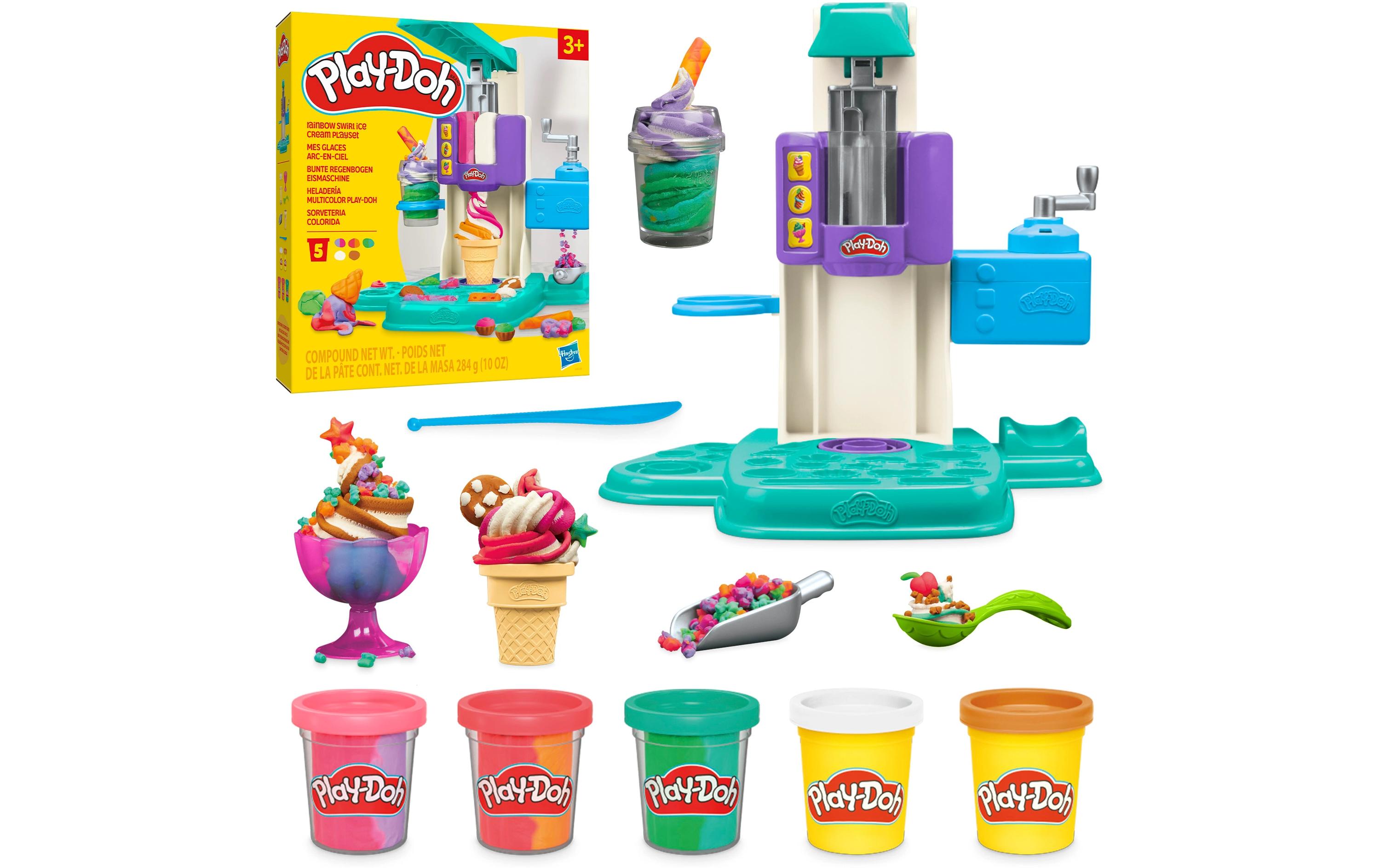 Knetspielzeug Regenbogen-EismaschineFarbenfrohes Eismaschinen-Spielset