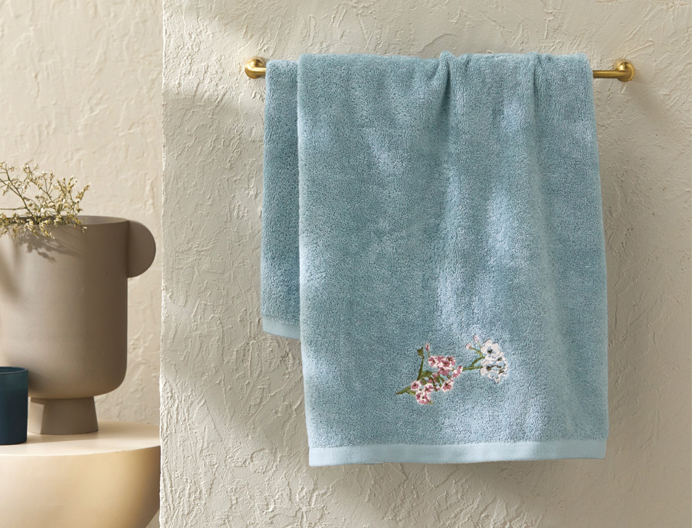 Linge de bain brodé-Florescence