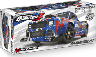 Maverick - Quantumr Flux 4S Fjernstyret Truck - 1:8 - Blå Og Rød - Mv150312