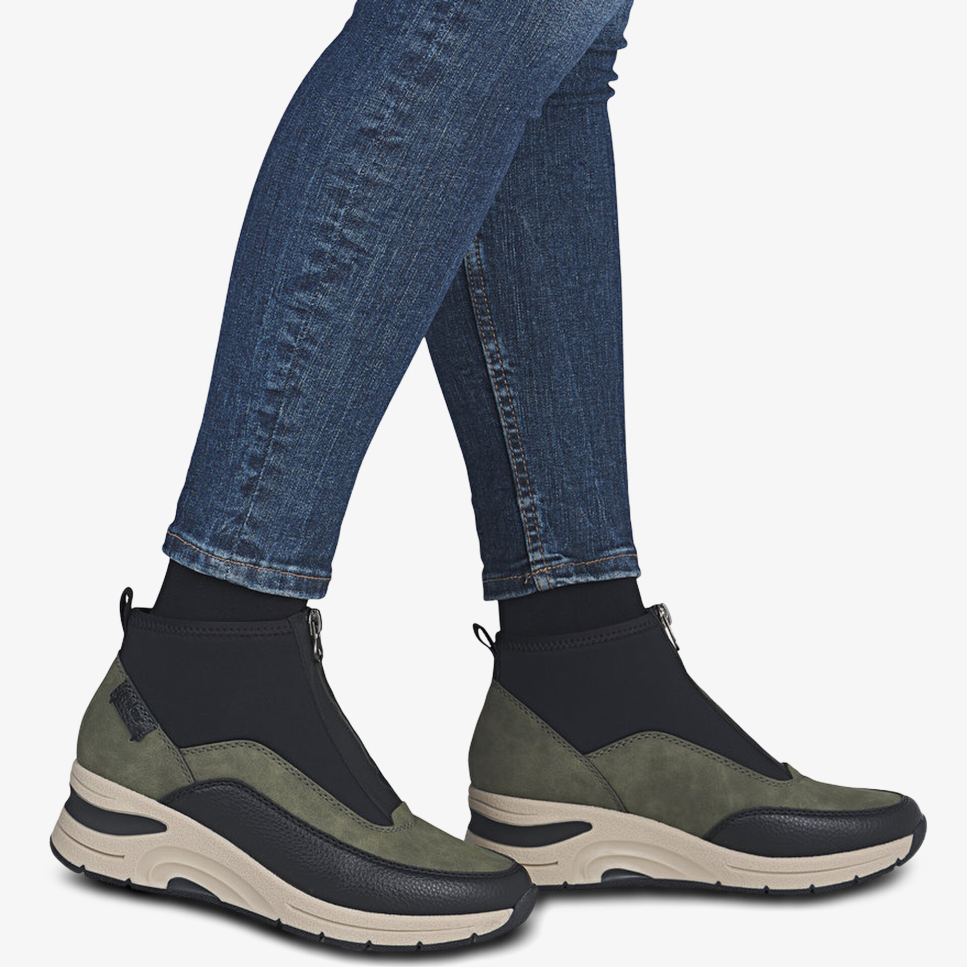 Rieker Damen Halbschuhe - Grün | Jetzt auf reno.de kaufen