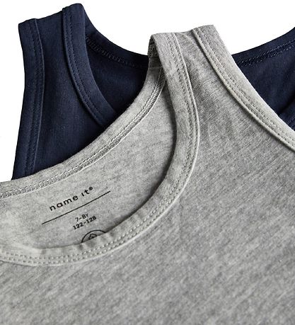 Name It Undertr?je - Noos - NkmTank - 2-pak - Grey Melange