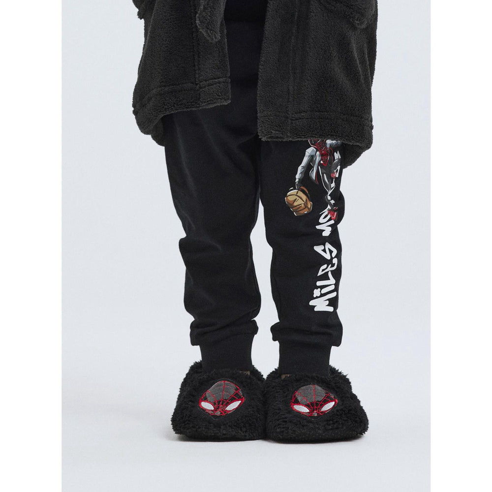 Køb Name It Black Nimb Spiderman Slippers | Luksusbaby