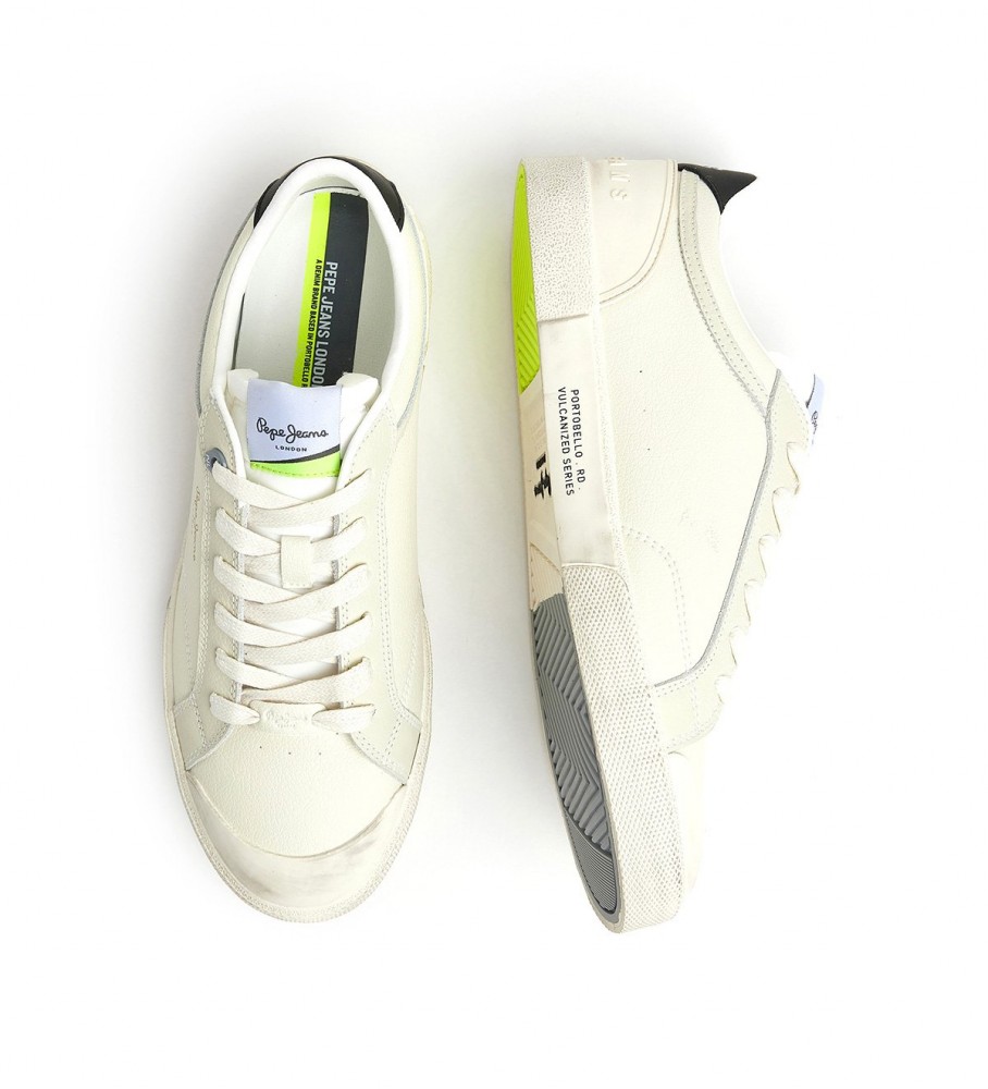 Tênis Pepe Jeans Kenton Vintage de Couro Branco