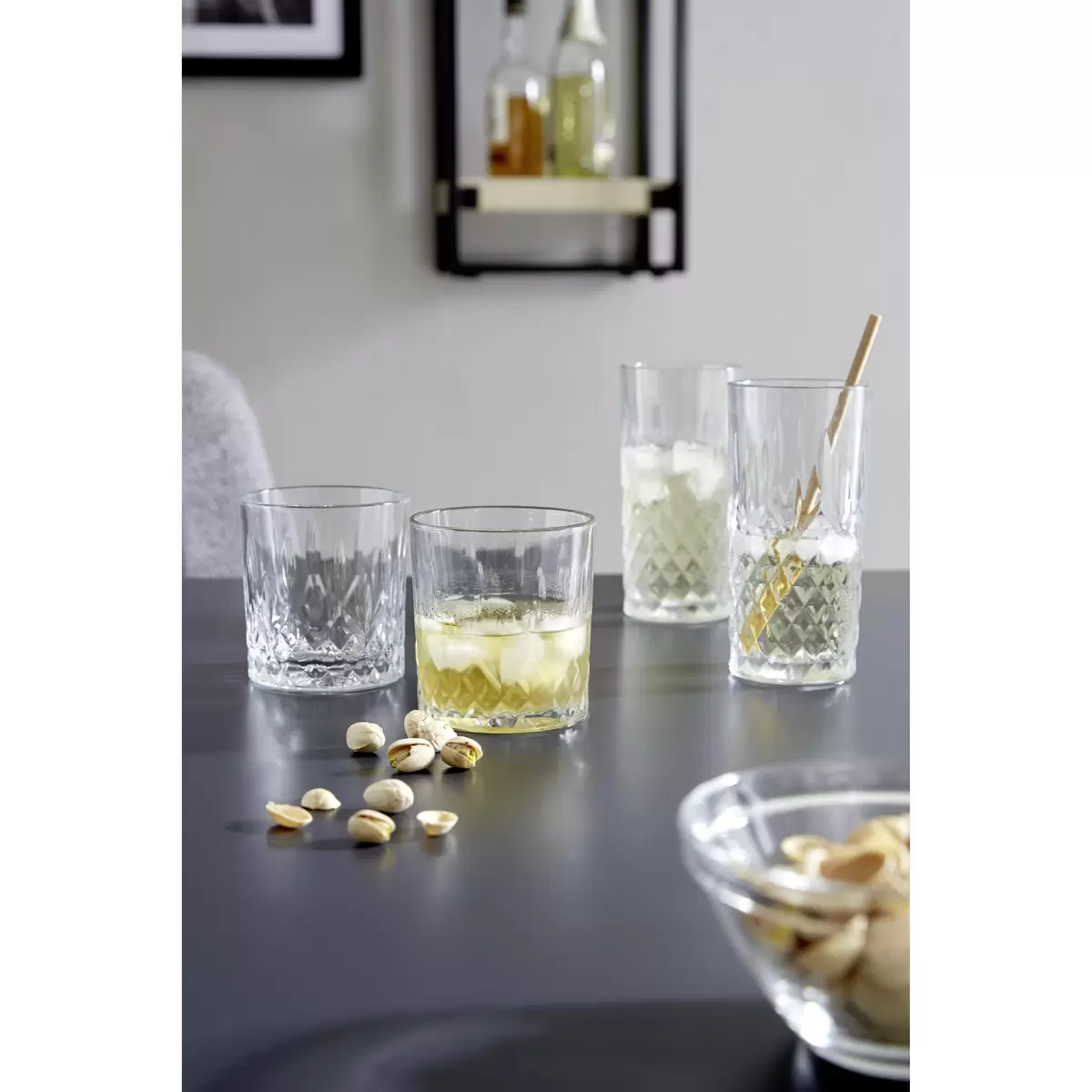 Longdrinkglas 2er Set Daniel James Wood Transparent
