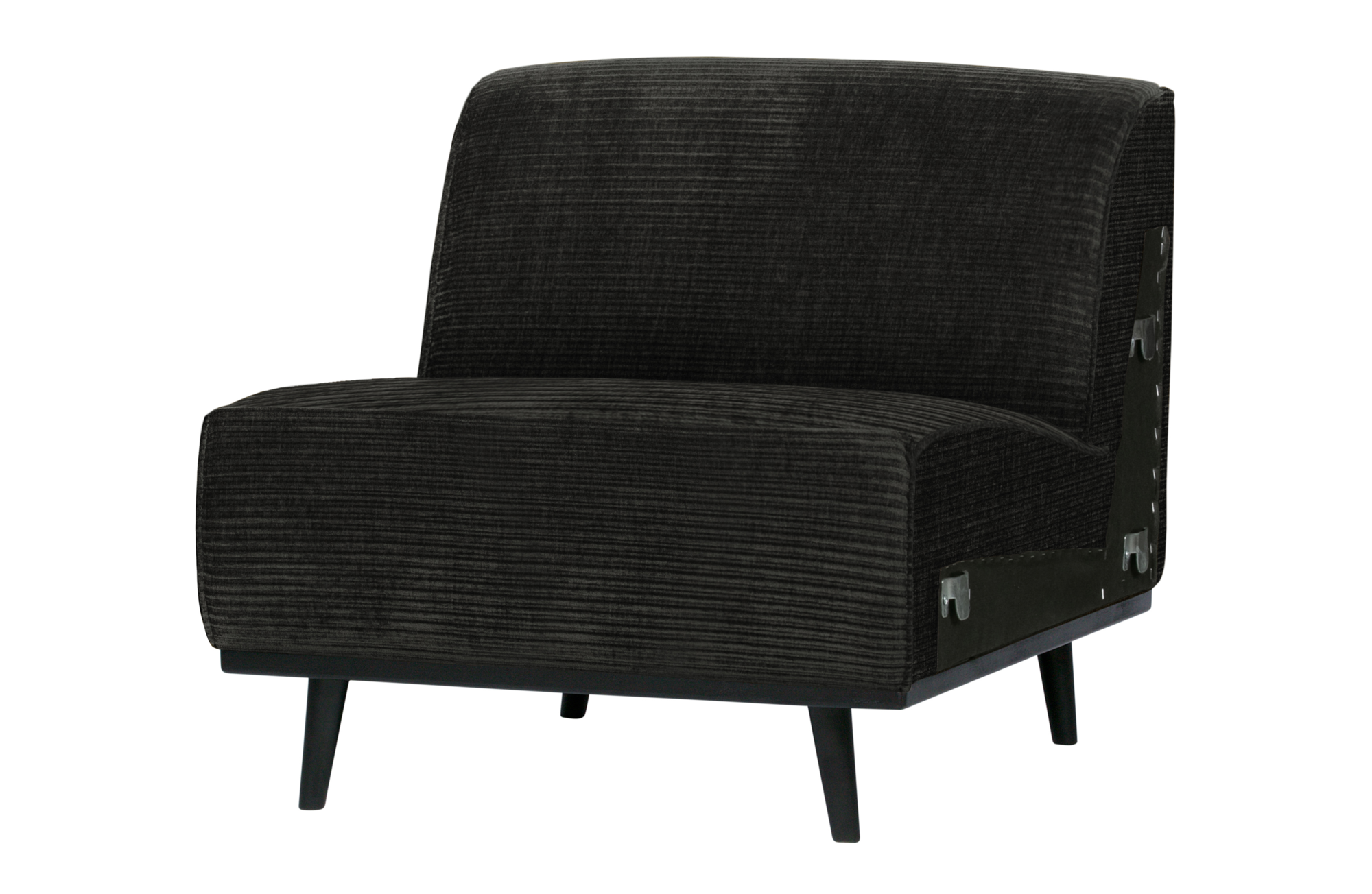 Statement 1-zits element brede platte rib graphite