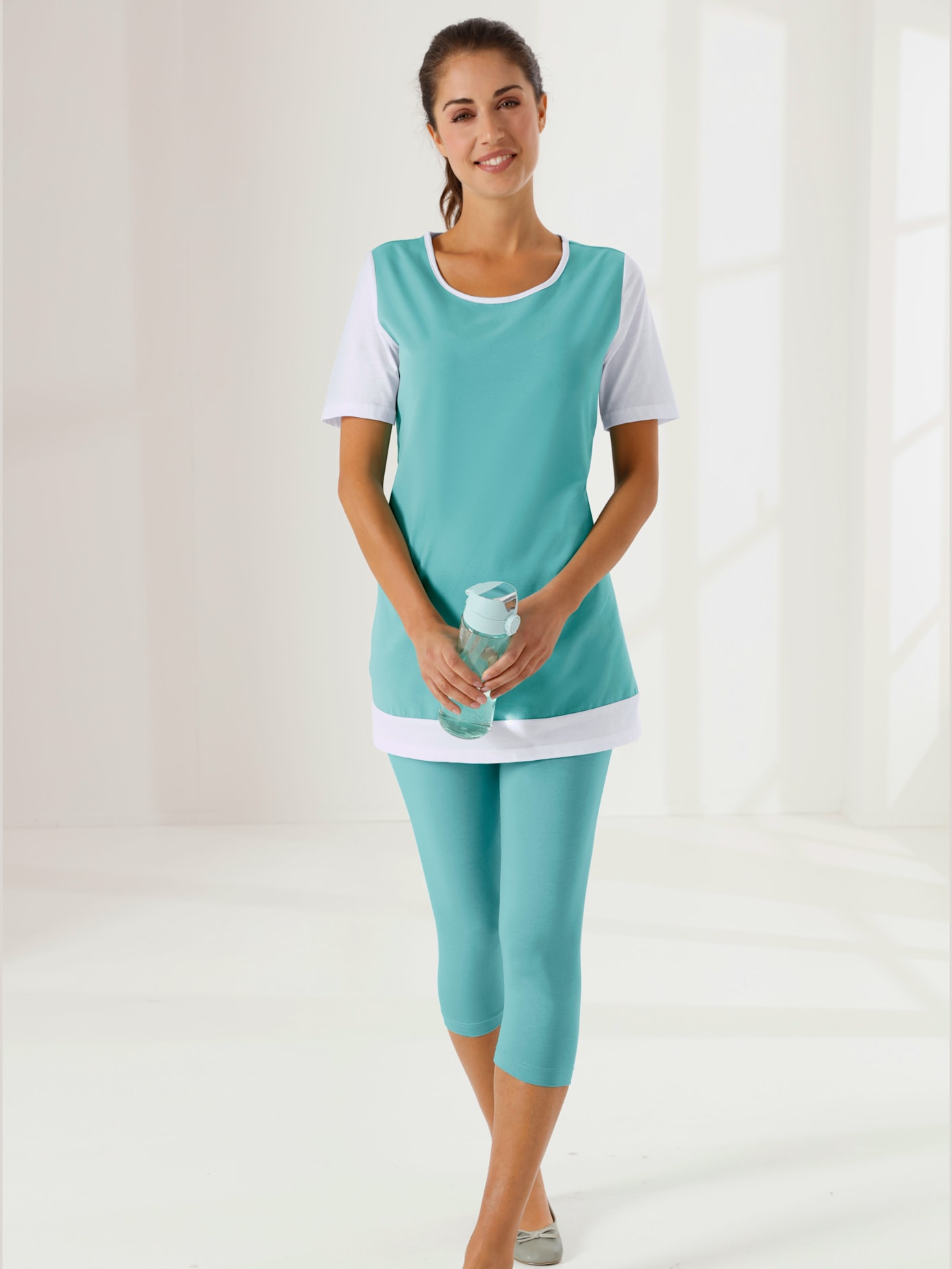 Legging court qualité extensible